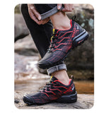 Waterproof Hiking Shoes Men's Outdoor Non-Slip Fishing Travel Boots Lightweight Mountain Off-Road Hiking Sport Mart Lion   