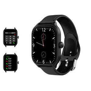Smart Watch Bluetooth Call Music Multiple Sports Mode Message Reminder Game Smartwatch Men's Women Android iOS Phones MartLion Black  