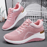 Design Women Casual Shoes Height Increasing Sport Wedge Air Cushion Sneakers Zapatos De Mujer MartLion   