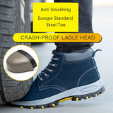 safety boots men's work Anti-smash Anti puncture Safety Shoes high top Anti-scald Welding indestructible MartLion   