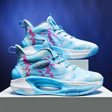 Men's Basketball Shoes Women Kids Cushion Basket Boots Brand Design Sneakers Training Sports Mart Lion A307blue 5.5 
