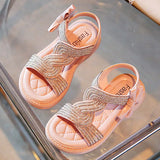 Children Girls Sandals Toddlers Summer Shoes for 3-7y Flats Lightweight Sole Kids MartLion   