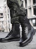 Men's Tactical Boots  Marten Boots Work Safety Steel Toe Male Shoes MartLion   