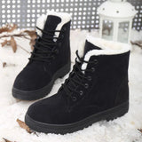 Women's Boots Snow Soft Shoes Woman Platform Ladies Shoes Casual Mid Women's High Boots Flat Winter Girls Boots MartLion
