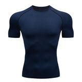 Men's T Shirt Outdoor Training Fitness Gym Jogging Running Sweatshirt Bat/-Man Compression Shirts Tight Elastic MartLion 4 S CHINA