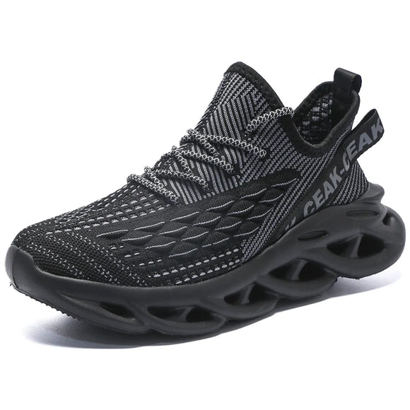 Damyuan Lightweight Breathable Men's Shoes Anti-slip Running Shoes Casual Sneakers Outdoor Trendy MartLion black 47 