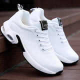 Thick Bottom Ladies Sneakers Breathable Soft Sole Ladies Casual Shoes Women Mesh High-Top Zapatos De Mujer Mart Lion   