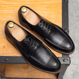 Men's Dress Shoes Elegant microfiber Leather Formal Oxfords Mart Lion   