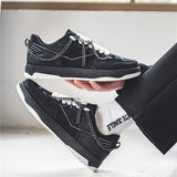 Men's Casual Sneakers Skateboard Flats Shoes Punk Metal Chains Tennis Running Sport Basketball Trainers Walking Mart Lion   