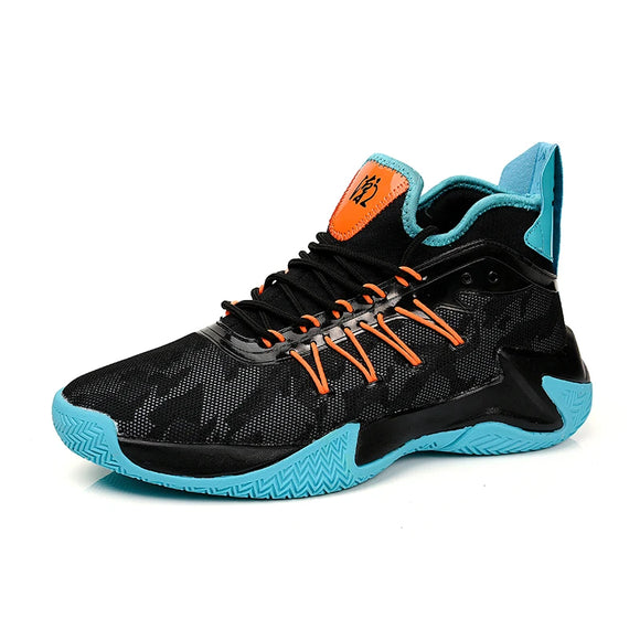  breathable flying woven basketball shoes actual combat non-slip running students youth sports cushioned shock MartLion - Mart Lion