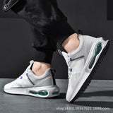 Air Cushion Sneakers Men's Luxury Designer Shoes Lightweight Breathable Running Stretch Damping Tennis Mart Lion   