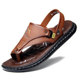 Outdoor Summer Men's Sandals Summer Office Shoes Non-Slip Mens Casual Sandalis Black MartLion