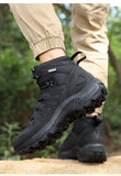 Men Platform Boots Outdoor Waterproof Casual Sneakers Working Men Ankle Boots Hiking Safety Shoes Mens Athletic MartLion   