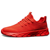 Casual Breathable Mesh Running Shoes Trendy Classic Designer Shoes Men's Non-slip Light Sneakers Unisex MartLion Red 36 