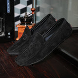 Genuine Leather Men's Loafers Zapatos De Hombre Formal Dresses Shoes Casual Green Orange Moccasin Sneakers Flats MartLion Xj-d88 black 38 