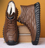 Men Cotton Shoes  Winter Plush Insulated Shoes Cold Snow Resistant Work MartLion   