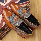Men's Casual Shoes Stitching Hand-carved Breathable Tassels Loafers Moccasins Light Driving Flats Mart Lion Brown 38 China