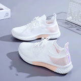 Breathable Flats with Soft Soles Women's Casual Spring/Autumn sneakers Mart Lion C03 White Powder 35 
