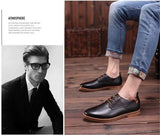Split Leather Men's Casual Shoes Driving Moccasins Slip On Loafers Men's Flat MartLion   