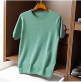 T-shirt Men Base Layer Merino Shirt Wicking  Short T-shir MartLion green XXL CHINA