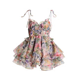 French Holiday Pastoral Summer Women Dress  Camisole frock MartLion As Show S CHINA