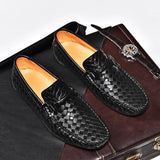 Men's Shoes Leather Slip on Moccasins Breathable Casual Luxury Loafers Driving Hombre MartLion   
