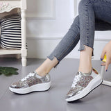 Women Sneakers Shoes High Top Bling Vulcanized Platform Causal Spring Mart Lion   