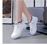 Women's High-top Breathable Sneakers Trend White Flat Casual Sports Designer Running Shoes Tennis MartLion   