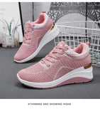 Shoes Women Sneakers Platform High Tide Breathable Thick Sole Sports Trainers MartLion   