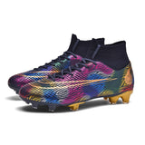 Men's Society Soccer Cleats Breathable Soccer Shoes For Kids Football Boots Outdoor Sneakers Mart Lion Black cd Eur 36 