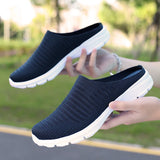 Men's Summer Mesh Casual Shoes Breathable Half-pack Slippers Women Flat Walking Outdoor Luxury Sandals MartLion   