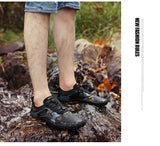 Lightweight beach shoes lovers outdoor hiking breathable speed interference water simple men's swimming Mart Lion   