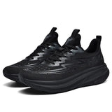 Autumn Men's Sneakers Outdoor Walking Running Shoes Athletic Training Light Unisex MartLion black 36 