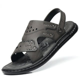 Beach Holiday Men Sandals Summer Cushion Sandals Male Casual Sport Outdoor Light Sandals Men MartLion 7805 Gray 44