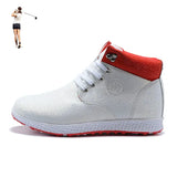 Women Winter Outdoor Golf Boots High Ankle Lady Golfer Training Sport Shoes Professional Lady Golf Leather Boot MartLion WHITE 36 