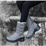 Women's Boots Anti-slip Waterproof Winter Snow Outdoor Thick Bottom Winter Shoes Thick Plush Medium Platform MartLion   