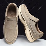 Men's Casual Shoes Canvas Breathable Loafers Outdoor Walking  Classic Loafers Sneakers Mart Lion   