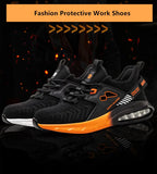 anti puncture light indestructible shoes men's air cushion work work protection with iron toe MartLion   