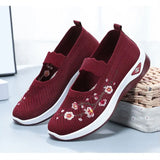 Summer Women's Shallow Flats Loafers Breathable Mary Jeans Flower Sneakers Platform Running Cotton Slip On Shoes MartLion   