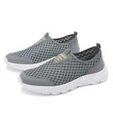 Men's Sneakers Casual Shoes Tenis Luxury Trainer Race Breathable Loafers Running MartLion Gray 38 