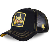 Pikachu baseball cap peaked cap cartoon anime character flat brim hip hop hat couple outdoor sports cap birthday gifts MartLion 21  