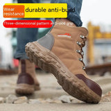 Steel Toe Men's Work Safety Boots Anti-smash Anti-puncture Tactical Combat Bulletproof Indestructible MartLion   