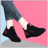 Women Casual Sports Shoes Breathable Mesh Platform Sneakers Mesh Tenis Feminino Basket Mart Lion   