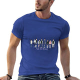 T-Shirt sweat shirts short kawaii clothes for men's MartLion Blue 4XL 