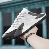 Summer Half Slippers for Men Men's Flat Bottom Casual Shoes Soft Sole Support Shoes Men's Sneakers MartLion