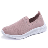 Ladies Handmade Solid Color Women Shoes Classic Casual Flat Heel Sneakers Non-slip Fashion Zapatos De Mujer Mart Lion   