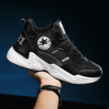 Running Shoes High Top Sneakers Men's Women Breathable Gym Athletic White Height Increasing Zapatillas De Deporte MartLion   