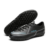 Men's Soccer Shoes Indoor Soccer Boots Outdoor Breathable Football Field Tf Fg Grass Training Sport Footwear Mart Lion Black sd Eur 32 