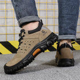 working shoes with iron anti spark suede boots anti smashing indestructible shoes men's anti puncture safety work MartLion   