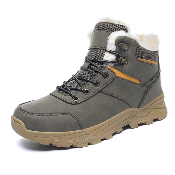 snow boots men winter boots keep warm plush boots hiking boots men casual shoes men mountain snow boots MartLion